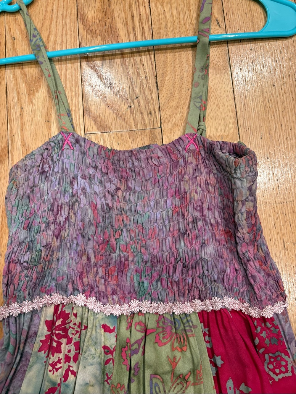 Multicolor Floral Patchwork Sundress - Picture 2 of 3